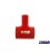 T formos silikoninis sujungimas BlowOff TurboWorks Red 38mm 9mm