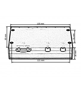 Valdymo panėlė, liečiama VGA 1x15PIN 12 24V