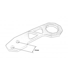 Towing bracket back red