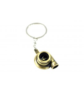 Turbocharger Keychain Gold