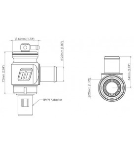 Turbosmart BLOW OFF BMW 135I 335I Z4 Kompact Plumb Back Kit