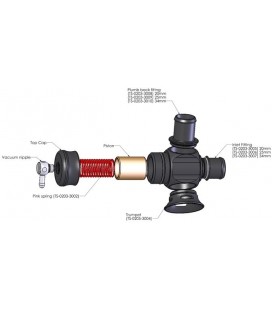 Turbosmart BLOW OFF vožtuvas BMW 135I 335I Z4 N54 Dual Port Kit
