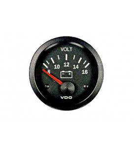 VDO Voltmeter 12V (8-16V) - 52mm