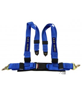 Racing seat belts 4p 2" Blue - Pro Sport