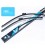 Front set dedicated silicon wiperblades Audi A4 B6