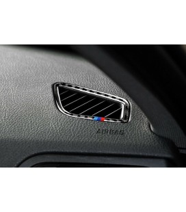 Carbon wrap side air vent outlet frame for BMW F30 F34