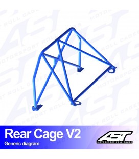 Roll Bar MAZDA MX-5 (NA) 2-doors Roadster REAR CAGE V2