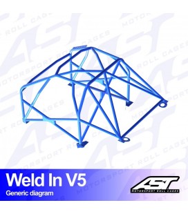 Roll Cage MAZDA RX-7 (FD) 3-doors Coupe WELD IN V5