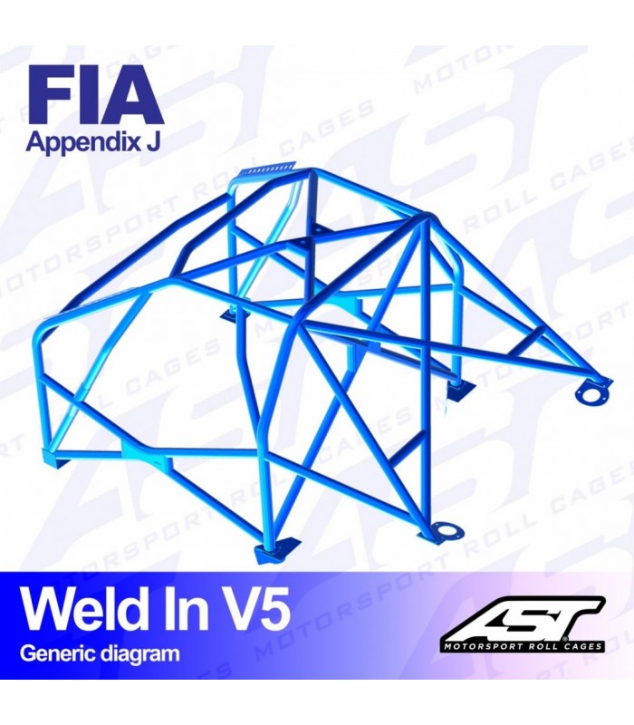 Roll Cage MINI Cooper (R53) 3-door Hatchback WELD IN V5
