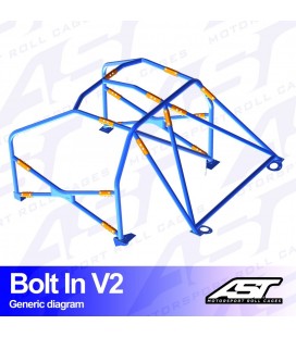 Roll Cage NISSAN Silvia (PS13) 2-doors Coupe BOLT IN V2