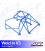 Roll Cage NISSAN Silvia (PS13) 2-doors Coupe WELD IN V3