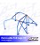 Roll Cage RENAULT R21 (Phase 1/2) 4-doors Sedan REMOVABLE FULL CAGE V3