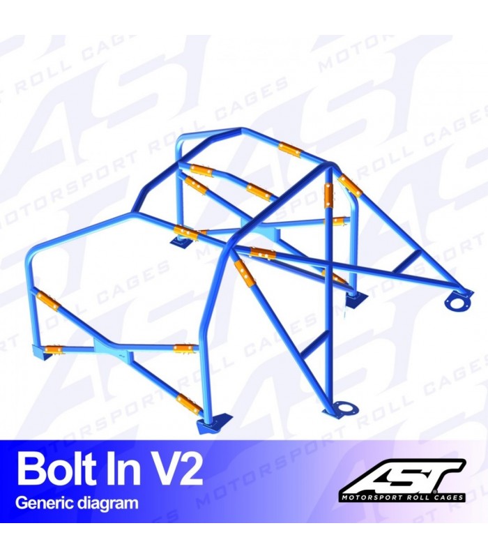 Roll Cage SEAT Leon (1M) 5-doors Hatchback BOLT IN V2