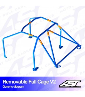 Roll Cage SUBARU BRZ (ZC6) 2-doors Coupe REMOVABLE FULL CAGE V2