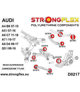 021976A: Rear suspension – upper arm bush SPORT