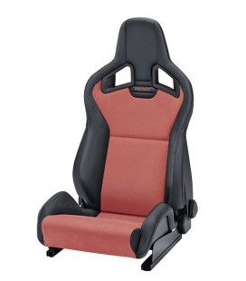Recaro Racing Seat Sportster CS with heating Artificial leather black / Dinamica red