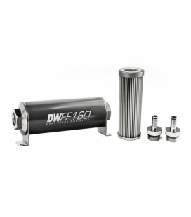 DeatschWerks Universal in-line fuel filter 10 micron 3/8" 160mm