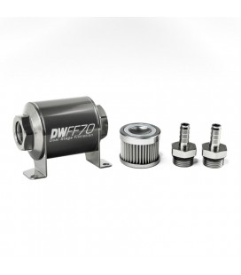 DeatschWerks Universal in-line fuel filter 10 micron 3/8" 70mm