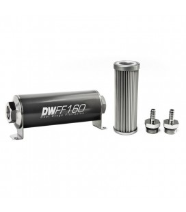DeatschWerks Universal in-line fuel filter 10 micron 5/16" 160mm