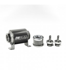 DeatschWerks Universal in-line fuel filter 10 micron 5/16" 70mm