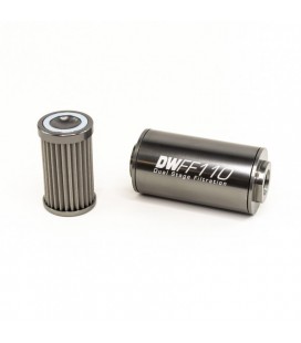 DeatschWerks Universal in-line fuel filter 100 micron AN10 110mm