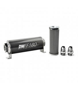 DeatschWerks Universal in-line fuel filter 100 micron AN10 160mm