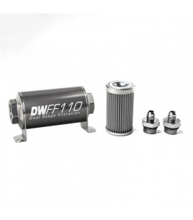 DeatschWerks Universal in-line fuel filter 100 micron AN6 110mm