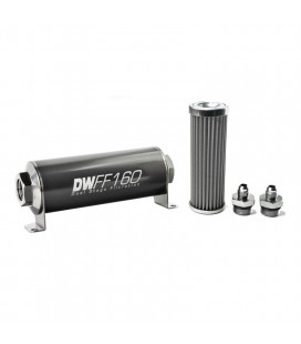DeatschWerks Universal in-line fuel filter 100 micron AN6 160mm