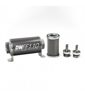 DeatschWerks Universal in-line fuel filter 40 micron 5/16" 110mm