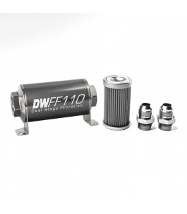 DeatschWerks Universal in-line fuel filter 40 micron AN10 110mm