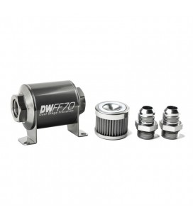 DeatschWerks Universal in-line fuel filter 40 micron AN10 70mm