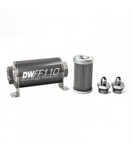 DeatschWerks Universal in-line fuel filter 40 micron AN6 110mm