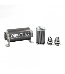 DeatschWerks Universal in-line fuel filter 40 micron AN8 110mm