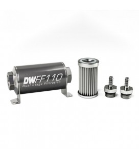 DeatschWerks Universal in-line fuel filter 5 micron 5/16" 110mm