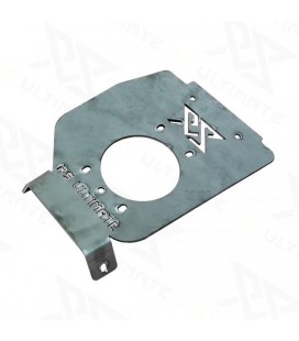 Left handbrake base / plate without holes for BMW E36 tunnel Black