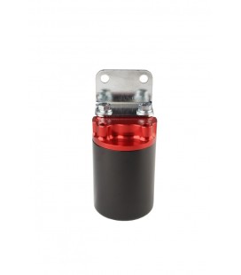 Aeromotive Canister Fuel Filter - 3/8 NPT/100-Micron (Red Housing w/ Black Sleeve)