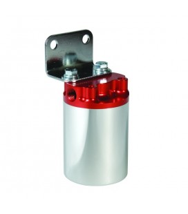 Aeromotive Canister Fuel Filter - 3/8 NPT/100-Micron (Red Housing w/ Nickel Sleeve)
