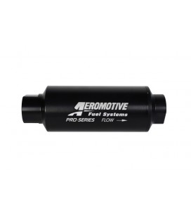 Aeromotive Pro-Series In-Line Filter - AN-12 - 40 Micron SS Element - Nickel Chrome Finish