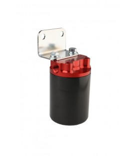 Aeromotive SS Series Billet Canister Style Fuel Filter Anodized Black/Red - 10 Micron Fabric Element