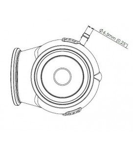 Turbosmart Wastegate 50MM 1,0 Bar Pro-Gate Lite Black zewnętrzny