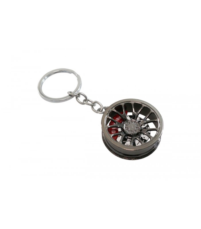 Black Rim Keychain 3SDM with caliper