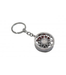 Silver Rim Keychain CS-39 with caliper