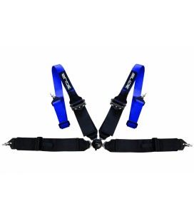 Racing seat belts SLIDE Quick 4p 3" Blue-Black