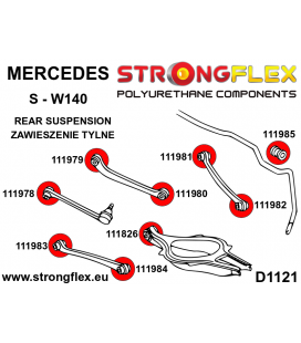 116250A: Full suspension polyurethane bush kit SPORT