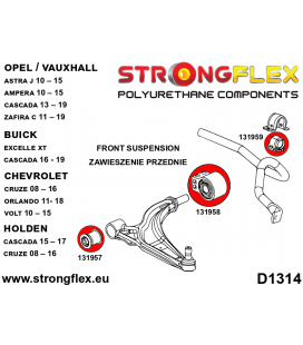 131958A: Front control arm – rear bush SPORT
