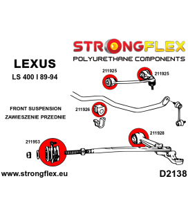 216258A: Front suspension bush kit SPORT