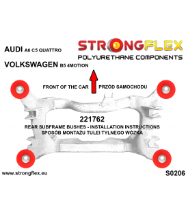 221762A: Rear subframe bush SPORT