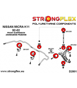 286057A: Full suspension bush kit SPORT