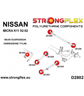 281203B: Rear arm-front bushing