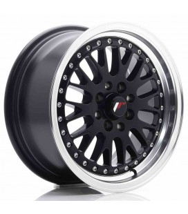 JR Wheels JR10 15x7 ET30 4x100/108 Matt Black w/Machined Lip
